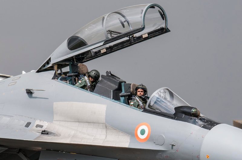 Illustration for article titled Photos: India's Su-30MKI Flankers Sparred With Royal Air Force Typhoons